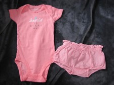 CARTERS BEAUTIFUL IN EVERY WAY BODYSUIT OLD NAVY BLOOMERS OUTFIT SET NEW 3-6