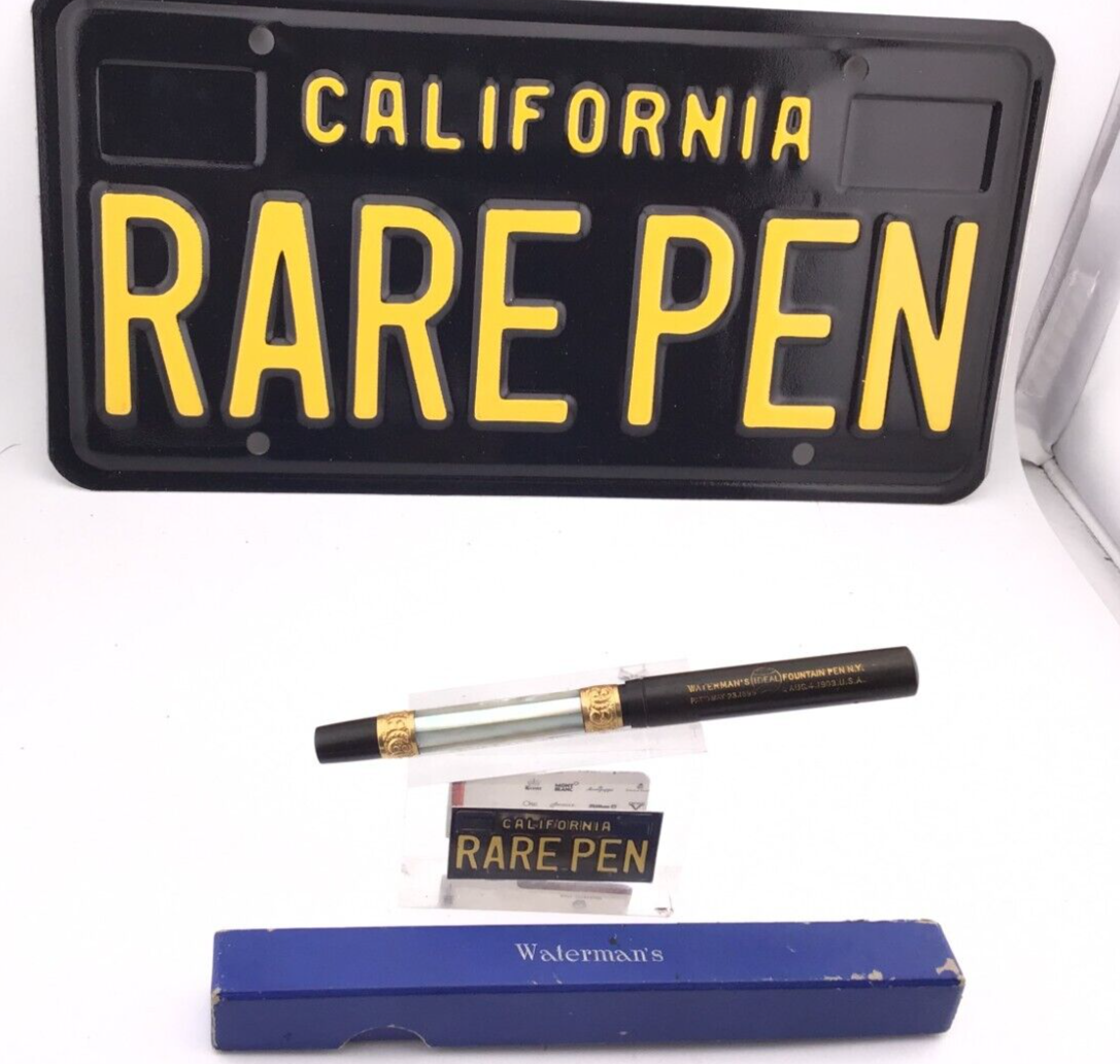 Vintage WATERMAN 612 Fountain Pen Eyedropper PEARL SLABS #2 STAR