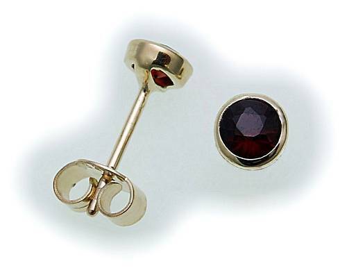 Pendientes de mujer con granate en oro amarillo 333 6527/3GR - Imagen 1 de 2