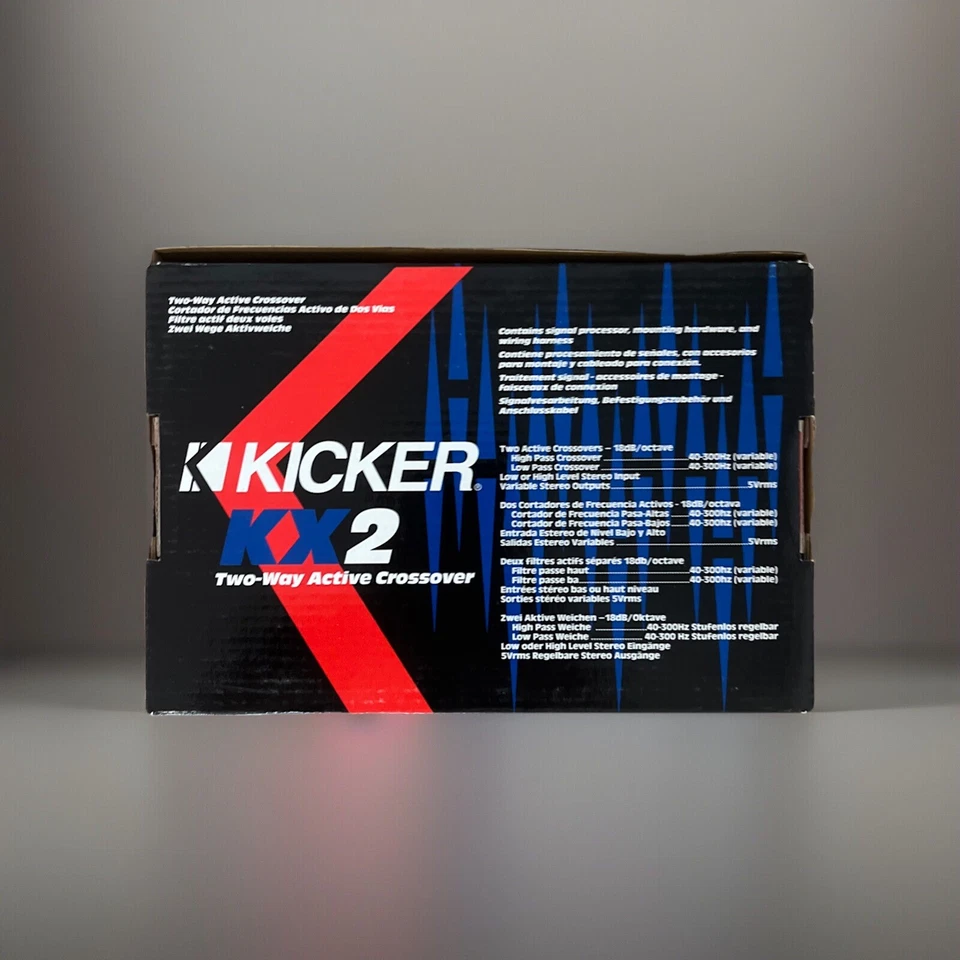 KICKER KX2 Two Way Active Crossover Single Processor High Pass Crossover40-300hz - Image 2 of 2