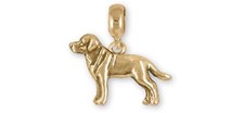 Labrador Retriever Jewelry 14k Yellow Gold Handmade Labrador Retriever Charm Sli