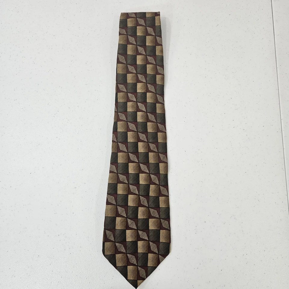 Corbata Alexander Lloyd Hombre Cuello Clásico 100% Seda 62" Multicolor Hecha en EE. UU. Foto 3 de 4