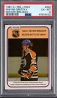 1981 OPC #392 WAYNE GRETZKY RECORD BRKR PSA 6 EX/MT o-pee-chee OILERS CENTERED