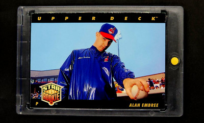 1993 UD Upper Deck #12 Alan Embree RC Star Rookie Cleveland Baseball Card