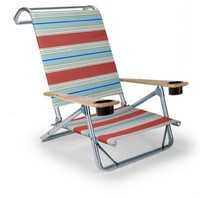 Telescope Casual Original Mini-sun Chaise Folding Beach Arm Chair With Cup Holde on sale Telescope Casual Original Mini-sun Chaise Folding Beach Arm Chair With Cup Holde on sale