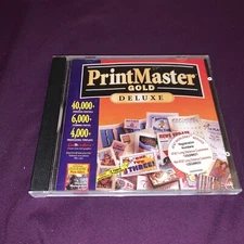 PrintMaster Gold Deluxe Version 4.0 Program 1997 CD-ROM WINDOWS 3.1/95