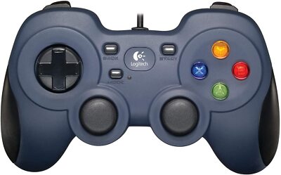 Logitech Gaming F310 Controller Gamepad PC Blau Grau