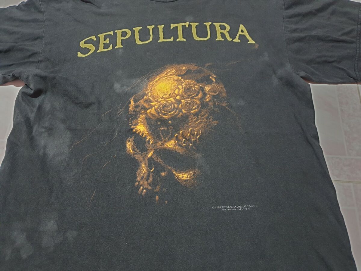 Rare Vintage 90s Sepultura Beneath The Remains T-Shirt crazy Rare Vintage 90s Sepultura Beneath The Remains T-Shirt crazy