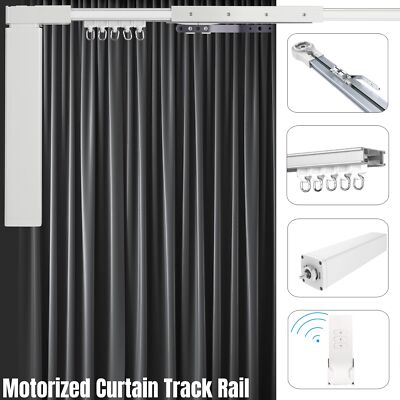3.2m Motorized Curtain Track Rail Electric 13.8ft Wifi Remote Control Hook
