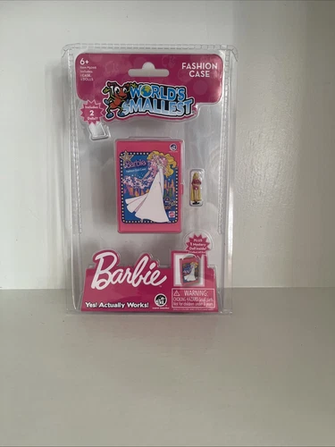 World's Smallest BARBIE FASHION CASE +Miniature Totally Hair Doll & Mystery Doll