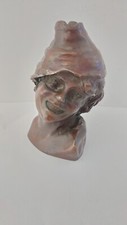 scultura bronzo firmata DE MARTINO (copia) volto di scugnizzo