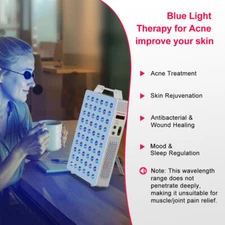 Acne Blue Light Therapy 450/480/590nm Treats Acne Improves Skin Rejuvenation 