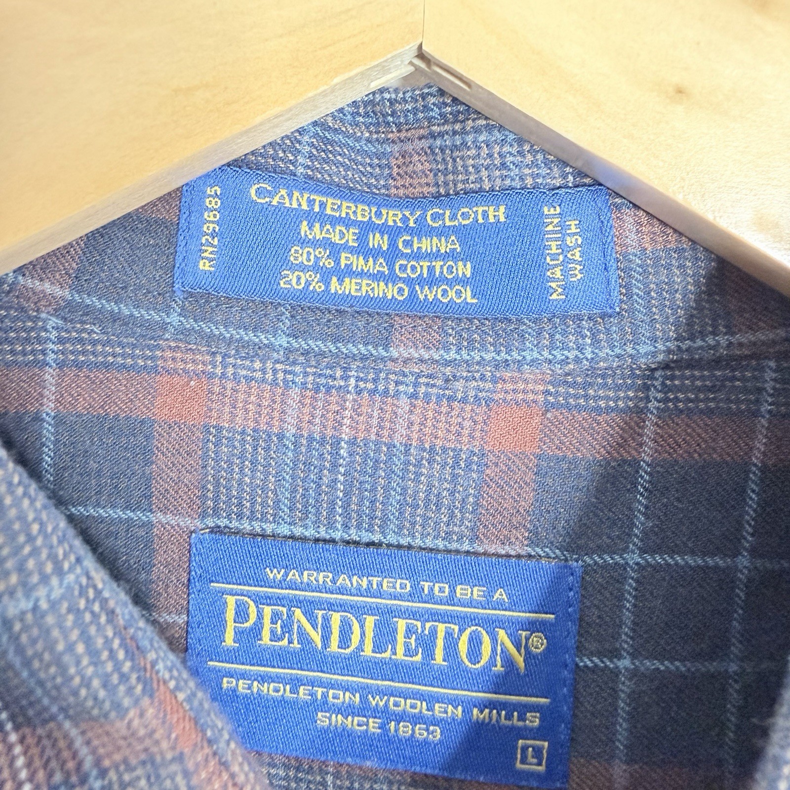 Pendleton Canterbury Button Down Shirt Flannel Pi… - image 4