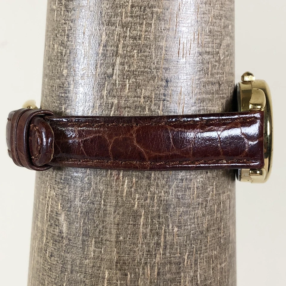 Reloj Esqueleto Vintage Fossil SK-3 Japón 24mm Mujer Cuarzo Correa Cuero Foto 3 de 4