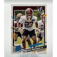 Chris Rodriguez Jr. Rated Rookie 2023 Panini Donruss 398 NFL Commanders Card. rookie card picture