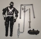 1989 Hasbro GI Joe ARAH Snake Eyes V3 - Complete w/ File Card