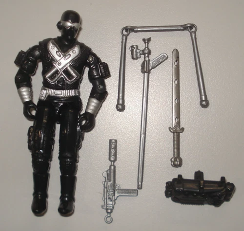 1989 Hasbro GI Joe ARAH Snake Eyes V3 - Complete w/ File Card