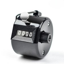 Hand Tally Counter, Handheld 4 Digit Lap Counter, Manual Mechanical Clicker HO