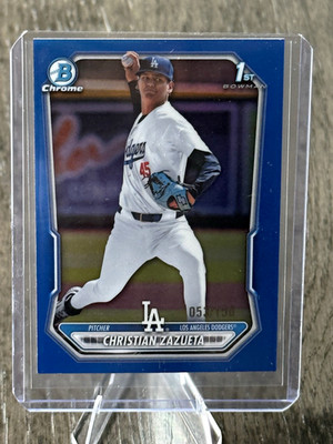 2026 Bowman Chrome Prospects BCP-159 Christian Zazueta 1st Bowman /150 Dodgers