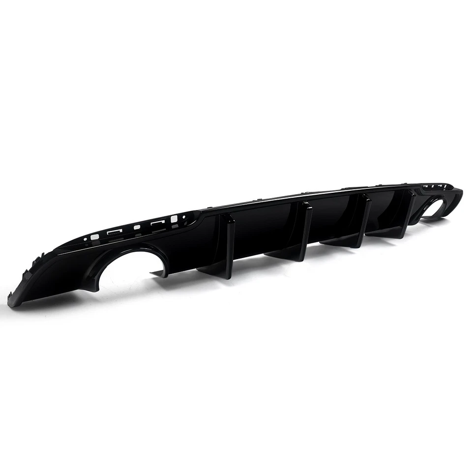 For 2015-2023 Chrysler 300 SRT Glossy Black Shark Fin Rear Bumper Diffuser Lip Foto 4 de 4