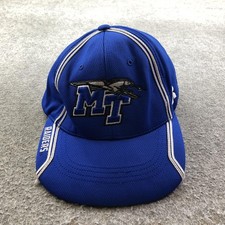 Middle Tennessee Blue Raiders Hat Strap Back Mens One Size Blue Russell Athletic
