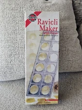 Norpro 1043 Set Of 2 Ravioli Maker With Press Pasta Dough Mold Tools Makes12 Vtg