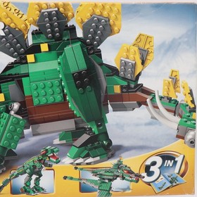 LEGO 4998 Creator Stegosaurus 3 in 1 Dinosaur Light Brick Retired Collector NEW