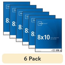  6 pack Mainstays 8x10 Front Loading Basic Tabletop Picture Frame, Black