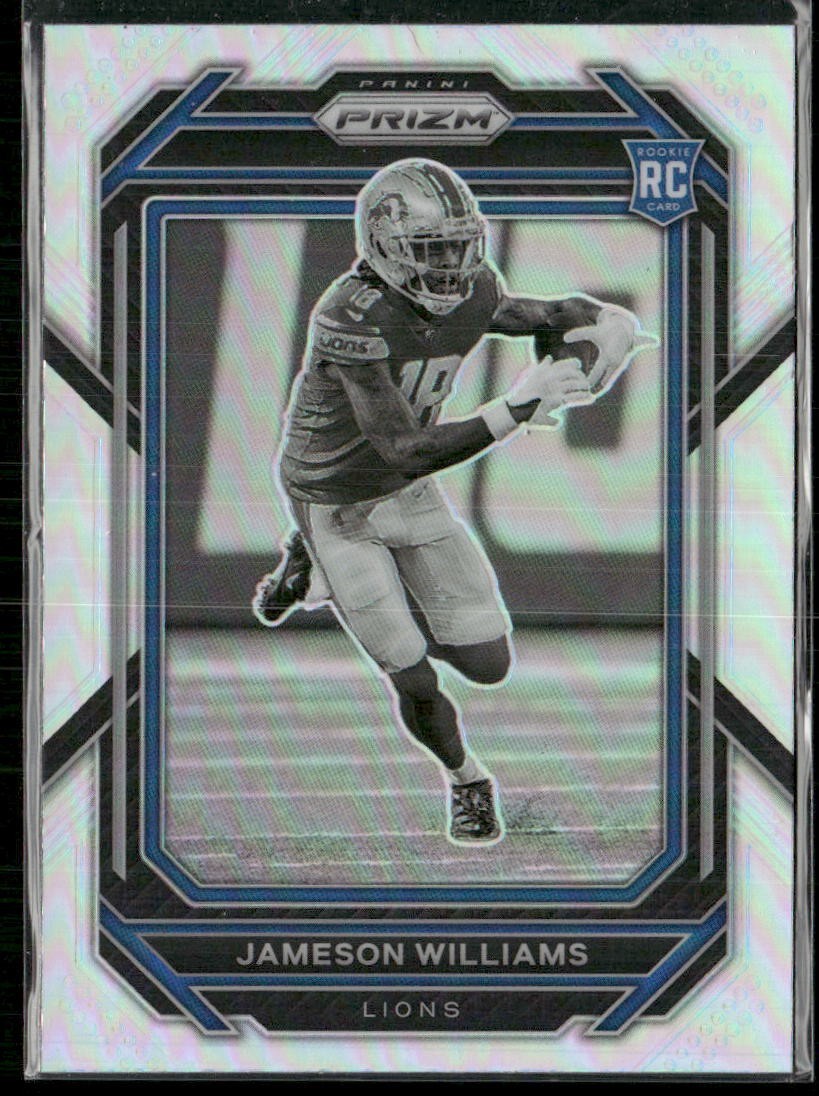 2022 Panini Prizm #311  Jameson Williams Silver Negative Variation Rookie RC