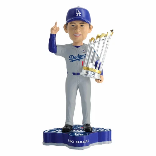 Roki Sasaki Los Angeles Dodgers 2025 World Series Champions Bobblehead MLB