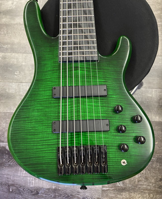 AIO Wolf S11-7 7-String Bass - Green Burst