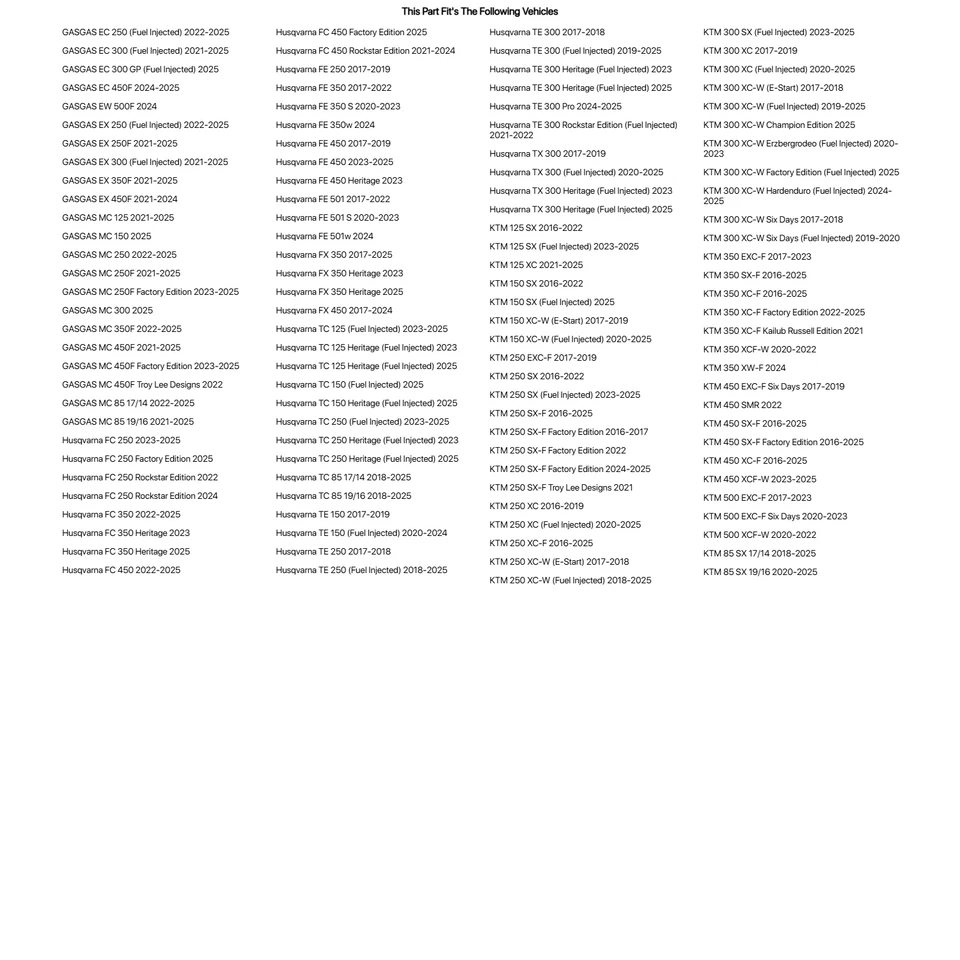 Tusk Aluminum Throttle Tube with Bearing For GAS GAS MC 85 17/14 2022-2025 Foto 4 de 4