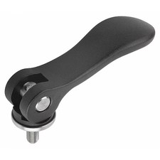 Kipp K0005.05011A1x20 Cam Lever Size: 0 10-32X20,  A=52, 3,  B=18,  Aluminum