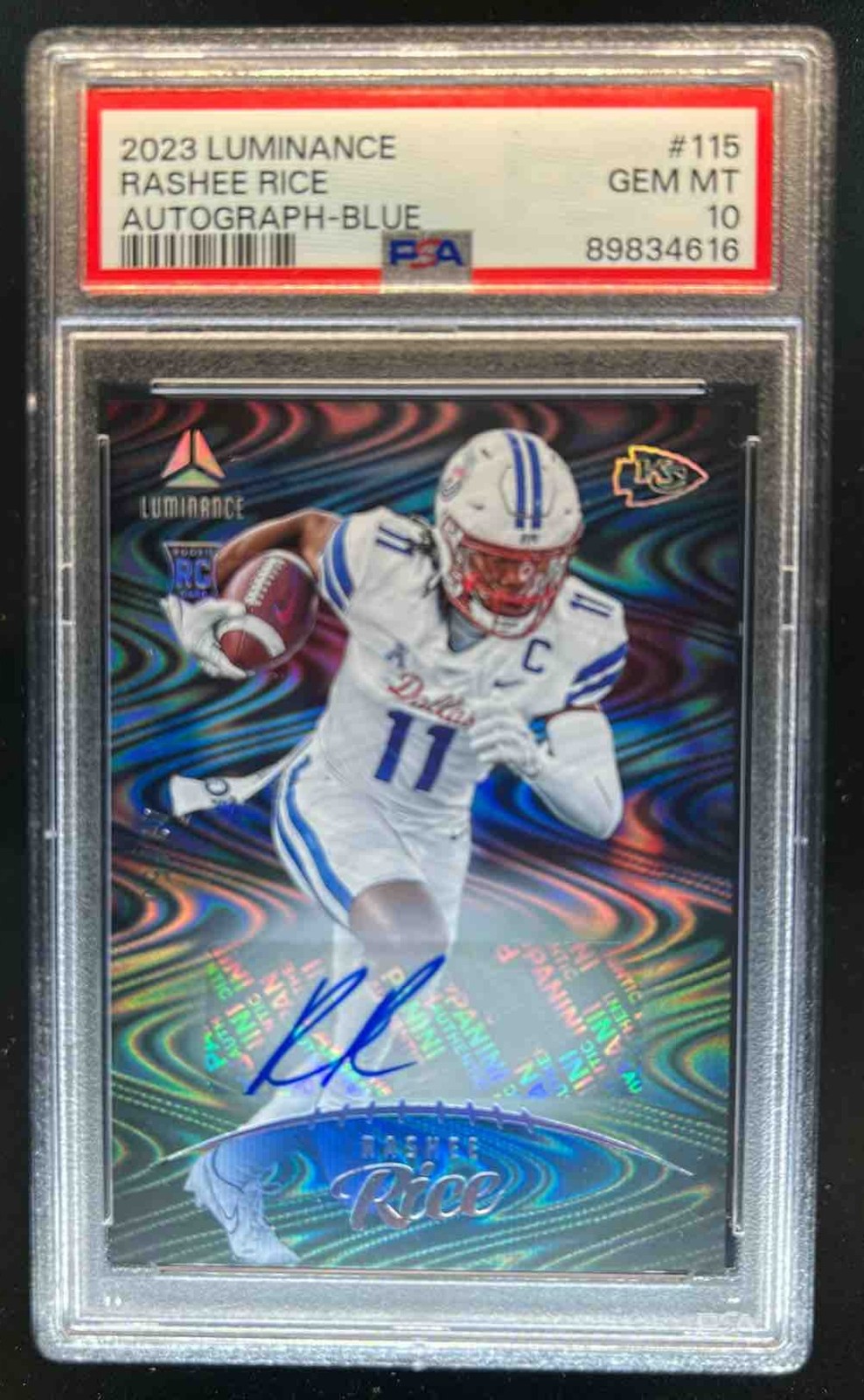 Rashee Rice Panini Luminance #115 Autograph-Blue