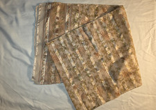 Women Pilken Vintage 56 x 11 inches Scarf or Tie, Green  Beige Colors, Pre-Own