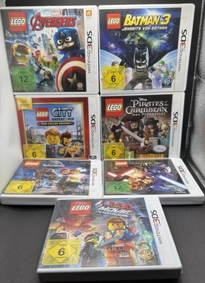 7x LEGO Spiele Nintendo 3DS Sammlung Avengers Batman Star Wars Pirates Konvolut