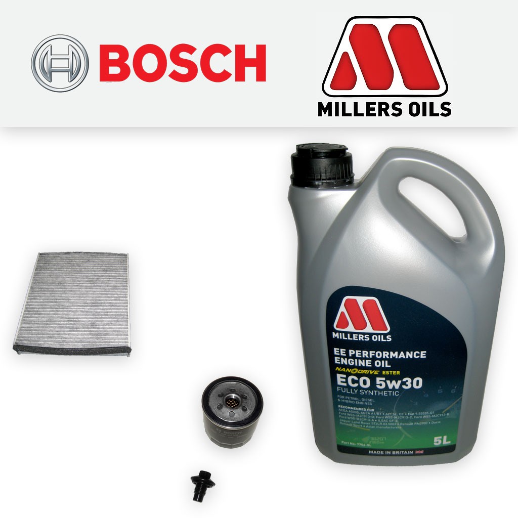 SERVICE KIT for FORD FOCUS MK3 1.6 ECOBOOST OIL CABIN FILTER +5w30 OIL 2010-2015