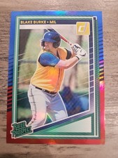 2025 Donruss RED & BLUE FOIL Blake Burke RATED PROSPECT #179 - Milwaukee Brewers