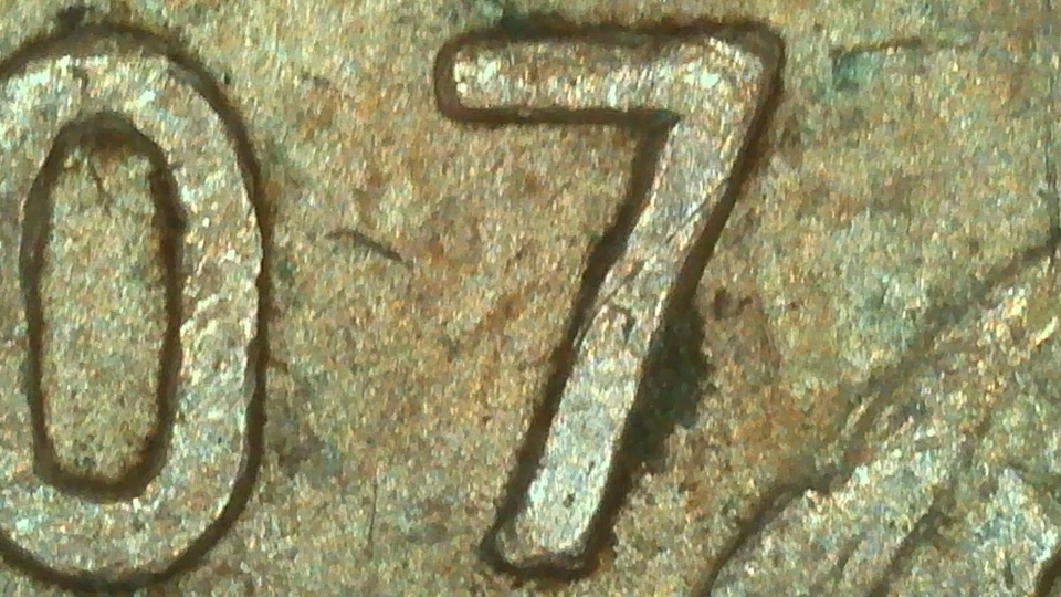 RARE Beautiful 1907 (Straight 7) Mexico 20 Centavos SILVER KM 435 - Image 3 of 3