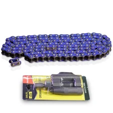 CLEO 420 Motorcycle Chain+ Chain Breaker, 420 Standard Roller Chain 140 links...