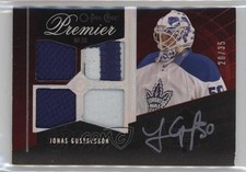 2009-10 O-Pee-Chee Premier Gold Spectrum 20/35 Jonas Gustavsson #65 Auto k4s