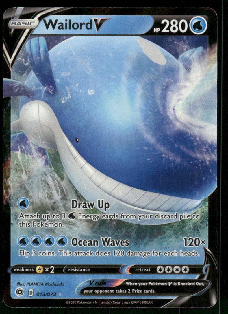 Wailord V 13/73 Ultra Rare Holo NM Pokemon Champion's Path