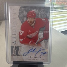 Upper Deck 2025-26 Artifacts Auto Facts J.T. Compher Red Wings Autograph #AF-JC