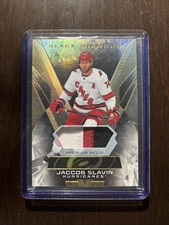 2025-26 UD Black Diamond Patch 21/49 Jacob Slavin #BOB-JS