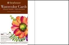 Strathmore 105-210-1 Watercolor Cards, Cold Press, 5" x 6.875", 50 Envelopes,