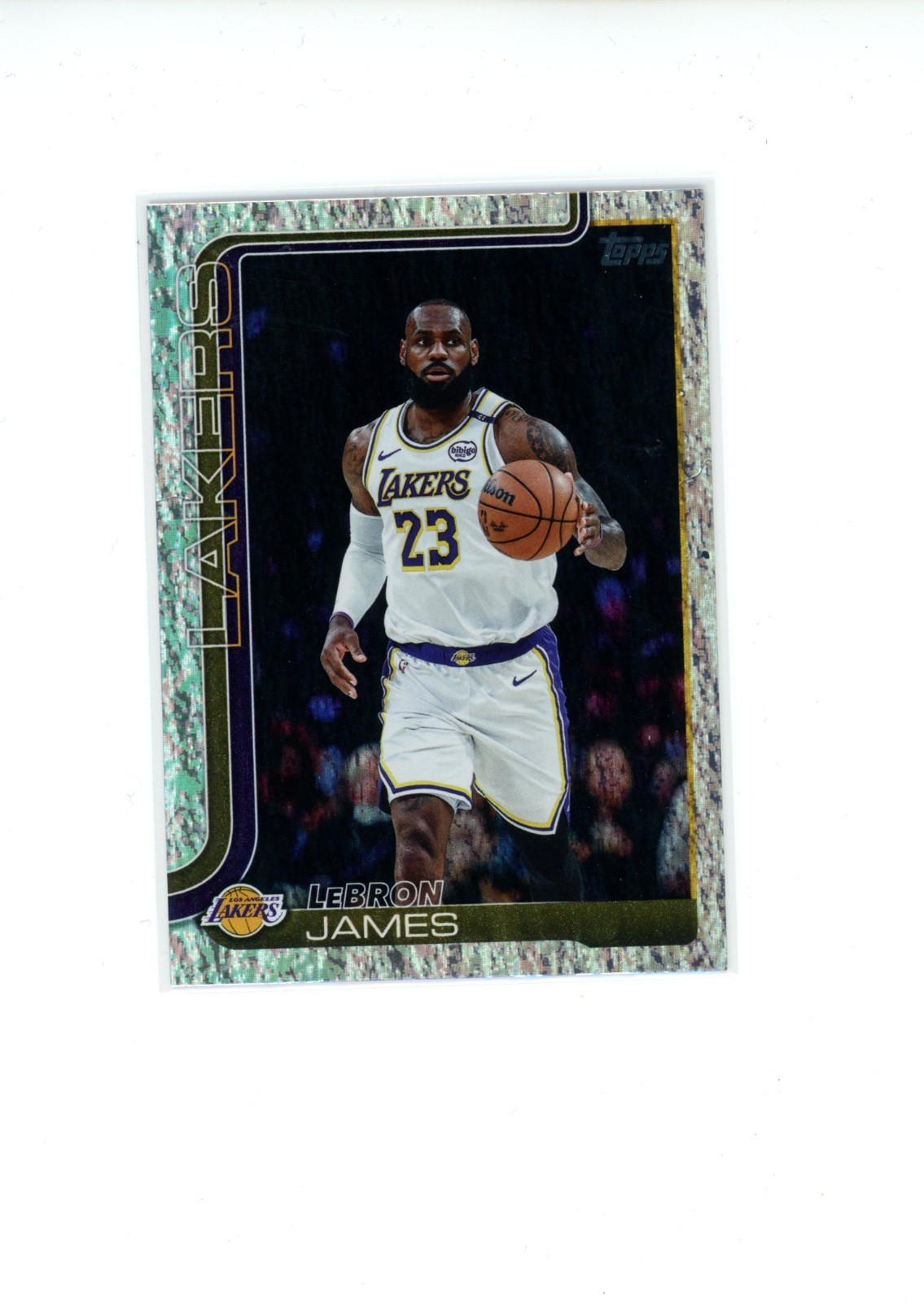 2025-26 Topps LeBron James #150 Sandglitter Foil Lakers