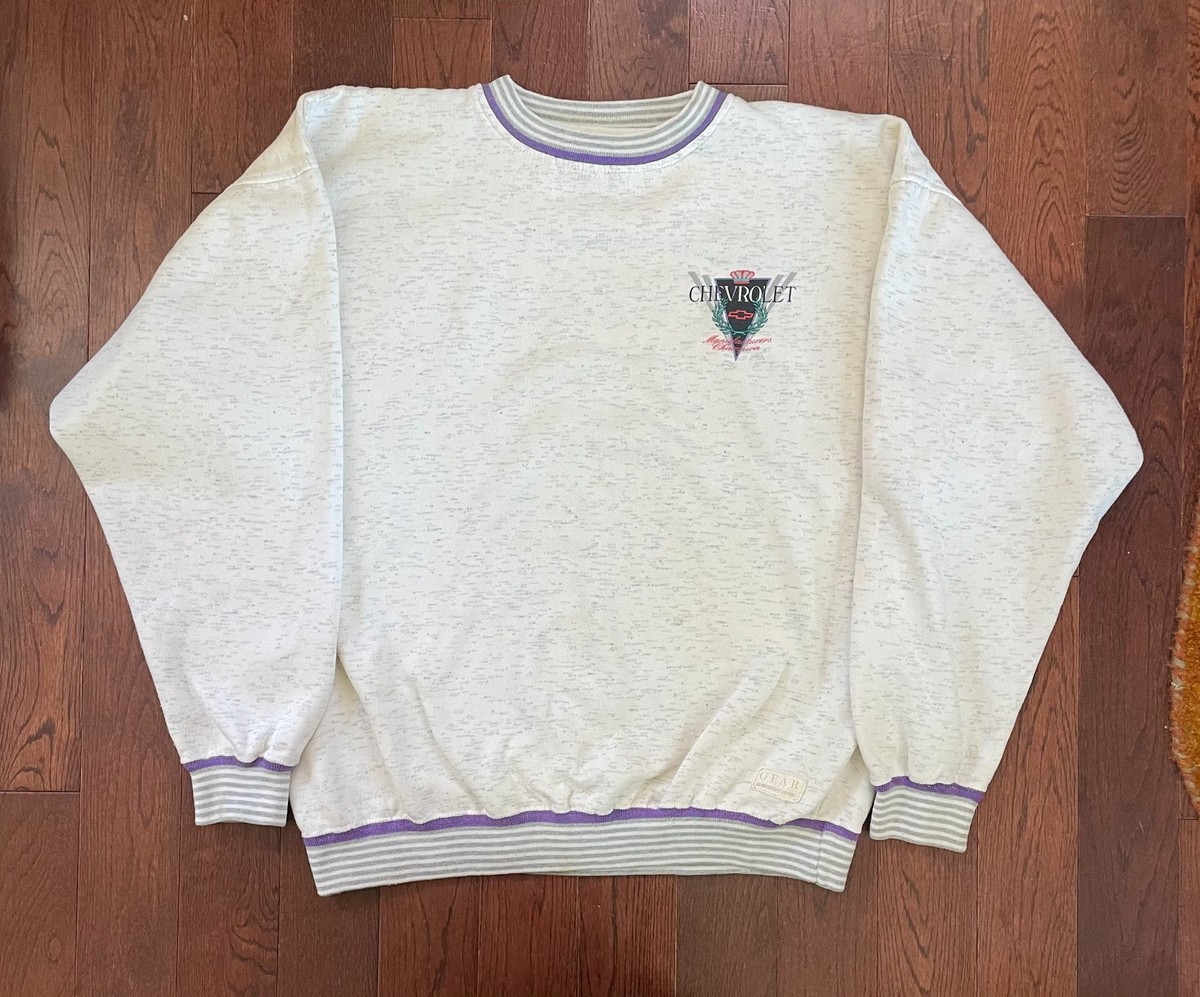 Vintage Chevrolet Chevy Crewneck Sweatshirt XL 90s Manufacturers Champion GEAR View 2