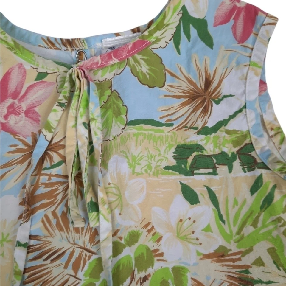 Vestido de sol floral hawaiano Charlie Rocket talla 6X para niña Foto 3 de 4