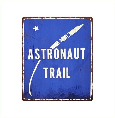 Florida s Astronaut Trail Highway Road Street State Retro Metal Sign 10x12 SS240