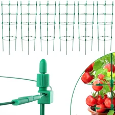 6 Pack 18 Inch Tomato Cage Garden Plant Support for Climbing Plants Cage Trellis